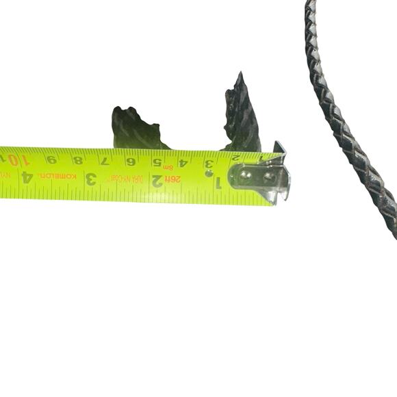 Vintage CEM Black Woven Leather Crossbody Bag Made in Brazil Braided Strap C E M - Picture 10 of 11